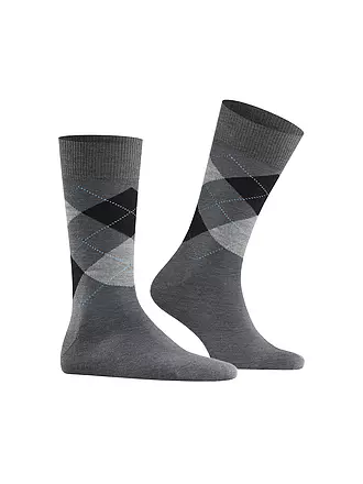 BURLINGTON | Herren Socken EDINBURGH asphalt mel | 